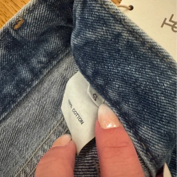 NWT The Frankie Shop “Blades” Blue Denim Skort Small - Picture 4 of 9